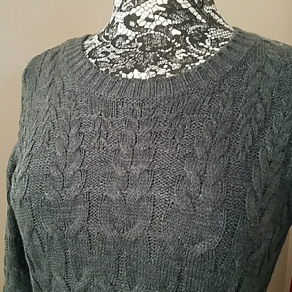 Elle cable twofer with woven ruffle, size XS - Picture 2 of 4